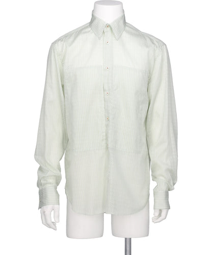 DAIRIKU（ダイリク）“PUNCHING STRIPE” W-PKT DRESSL-S SHIRT