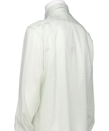 “PUNCHING STRIPE” W-PKT DRESSL-S SHIRT