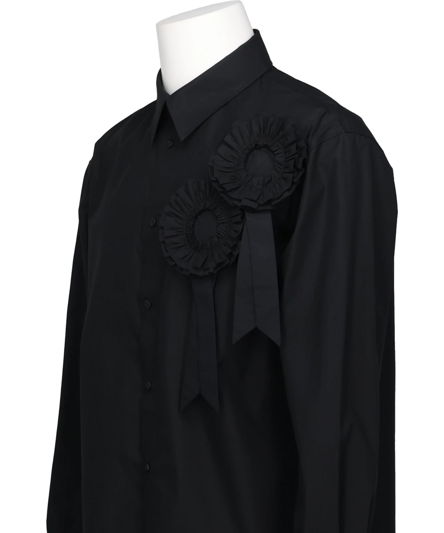 RUFFLE ROSETTE CLASSIC SHIRT