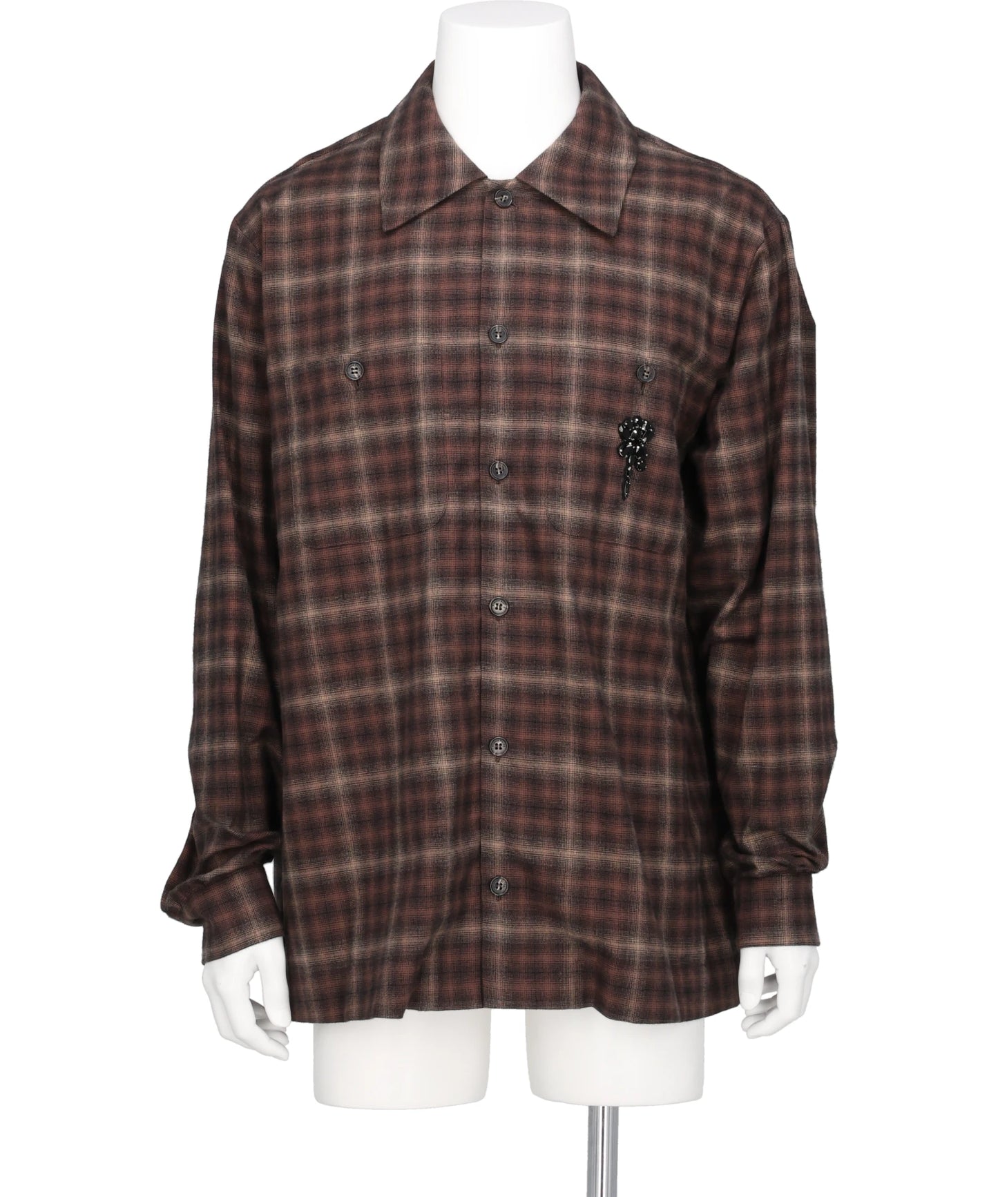 MILITARY FLANNEL SHIRT W/ EMB