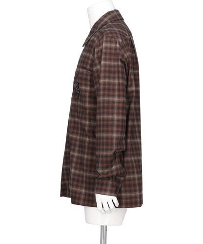 MILITARY FLANNEL SHIRT W/ EMB