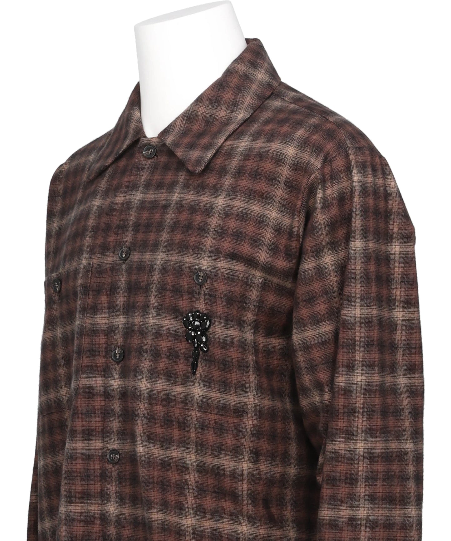 MILITARY FLANNEL SHIRT W/ EMB