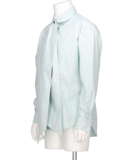 DETACHABLE RIBBON COLLAR SHIRT