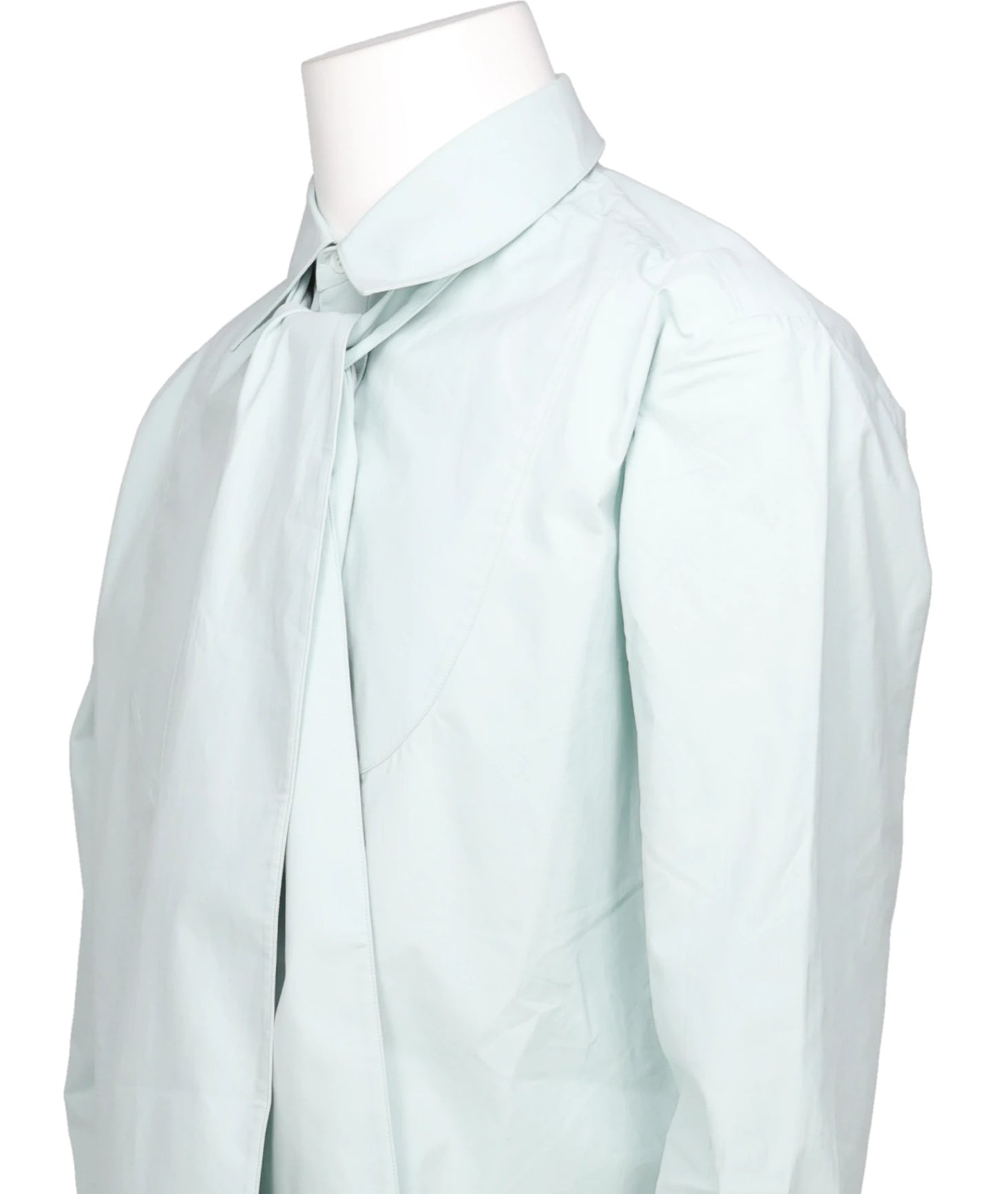 DETACHABLE RIBBON COLLAR SHIRT