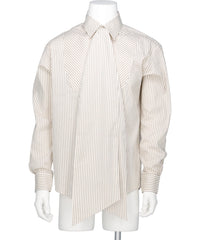 VIVIANO(ヴィヴィアーノ) 2026AW DETACHABLE RIBBON COLLAR STRIPED SHIRT VM-AW26-SH05
