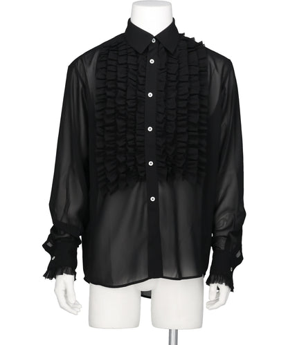 VIVIANO(ヴィヴィアーノ) 2026AW DETACHABLE RIBBON COLLAR CHIFFON SHIRT VM-AW26-SH08