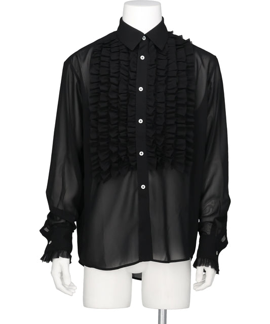 VIVIANO(ヴィヴィアーノ) 2026AW DETACHABLE RIBBON COLLAR CHIFFON SHIRT VM-AW26-SH08