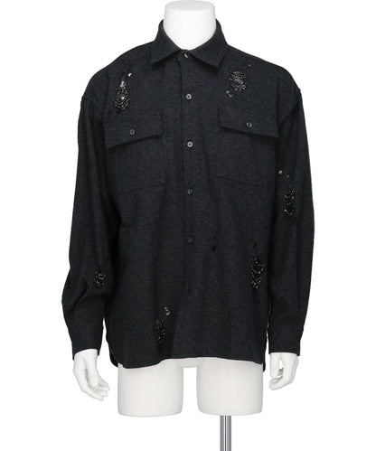 amok(アモク)DAMAGE BEADS SHIRT