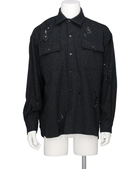 amok(アモク)DAMAGE BEADS SHIRT