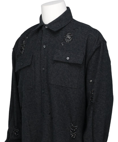 DAMAGE BEADS SHIRT