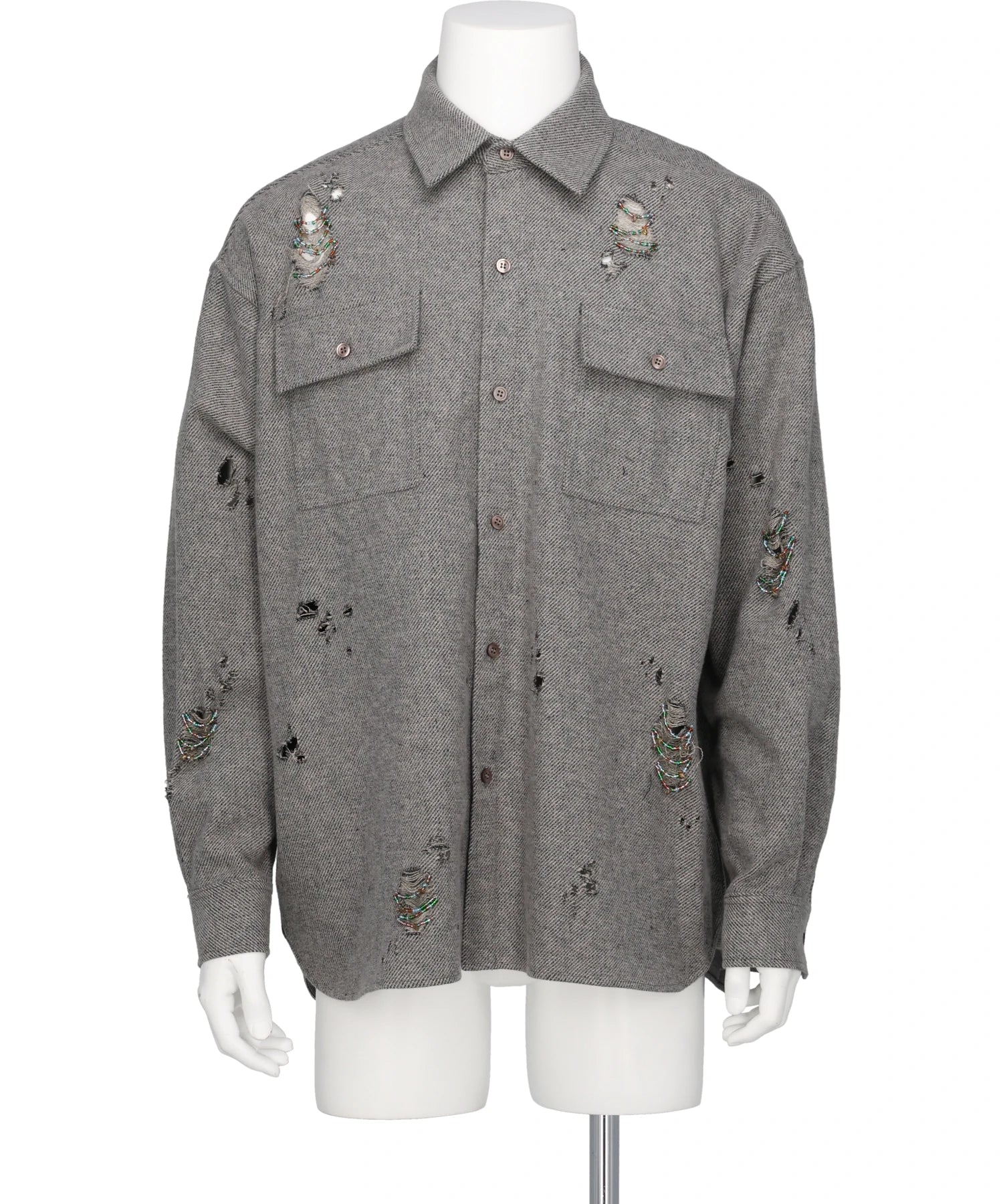 amok(アモク)DAMAGE BEADS SHIRT