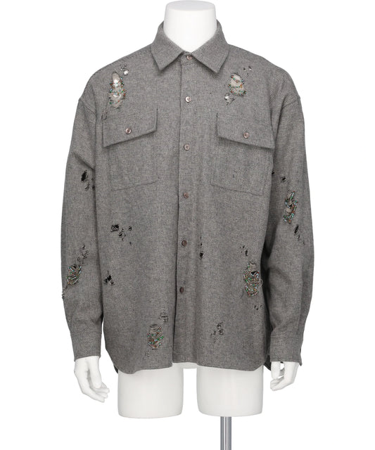 amok(アモク)DAMAGE BEADS SHIRT