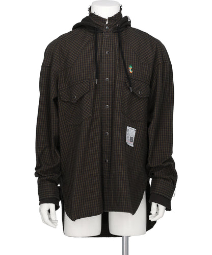 Maison MIHARA YASUHIRO(メゾンミハラヤスヒロ) 2026AW SWEAT HOODIE L/S SHIRTS J17SH182