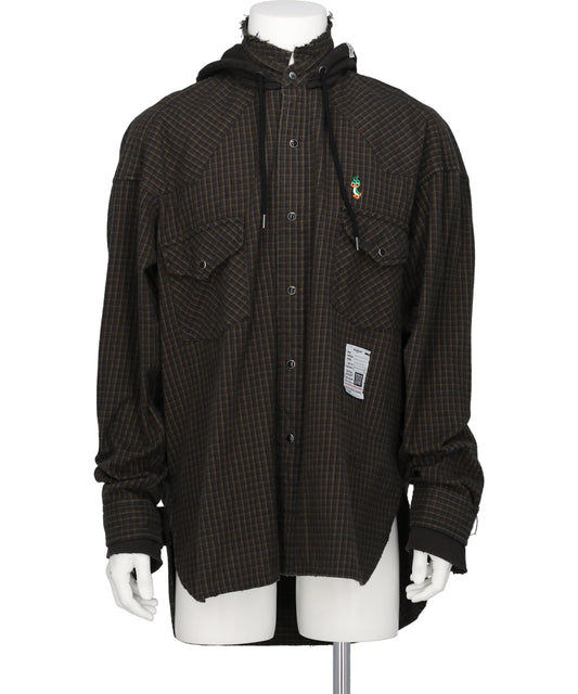 Maison MIHARA YASUHIRO(メゾンミハラヤスヒロ) 2026AW SWEAT HOODIE L/S SHIRTS J17SH182