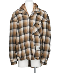 Maison MIHARA YASUHIRO(メゾンミハラヤスヒロ) 2026AW HOODED CHECK SHIRT A17SH082