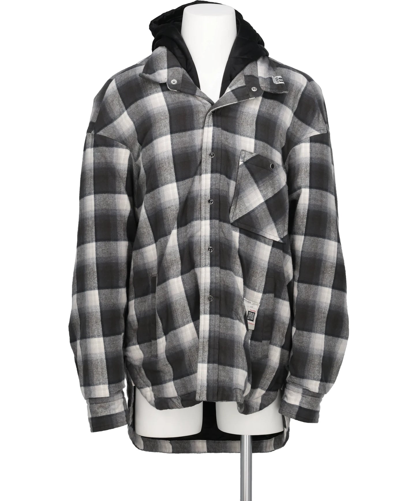 HOODED CHECK SHIRT