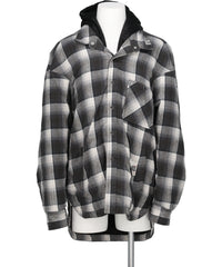 HOODED CHECK SHIRT