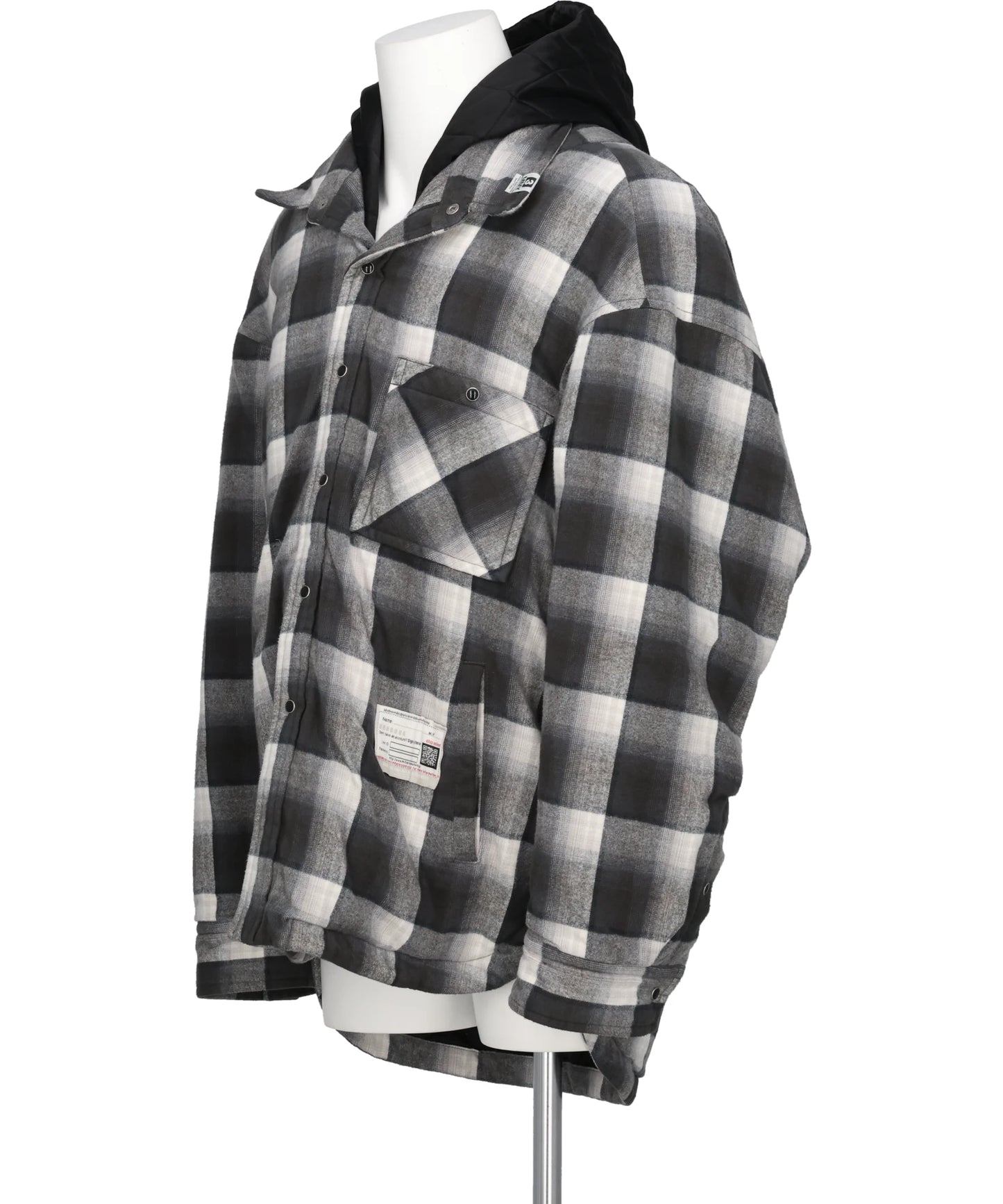 HOODED CHECK SHIRT
