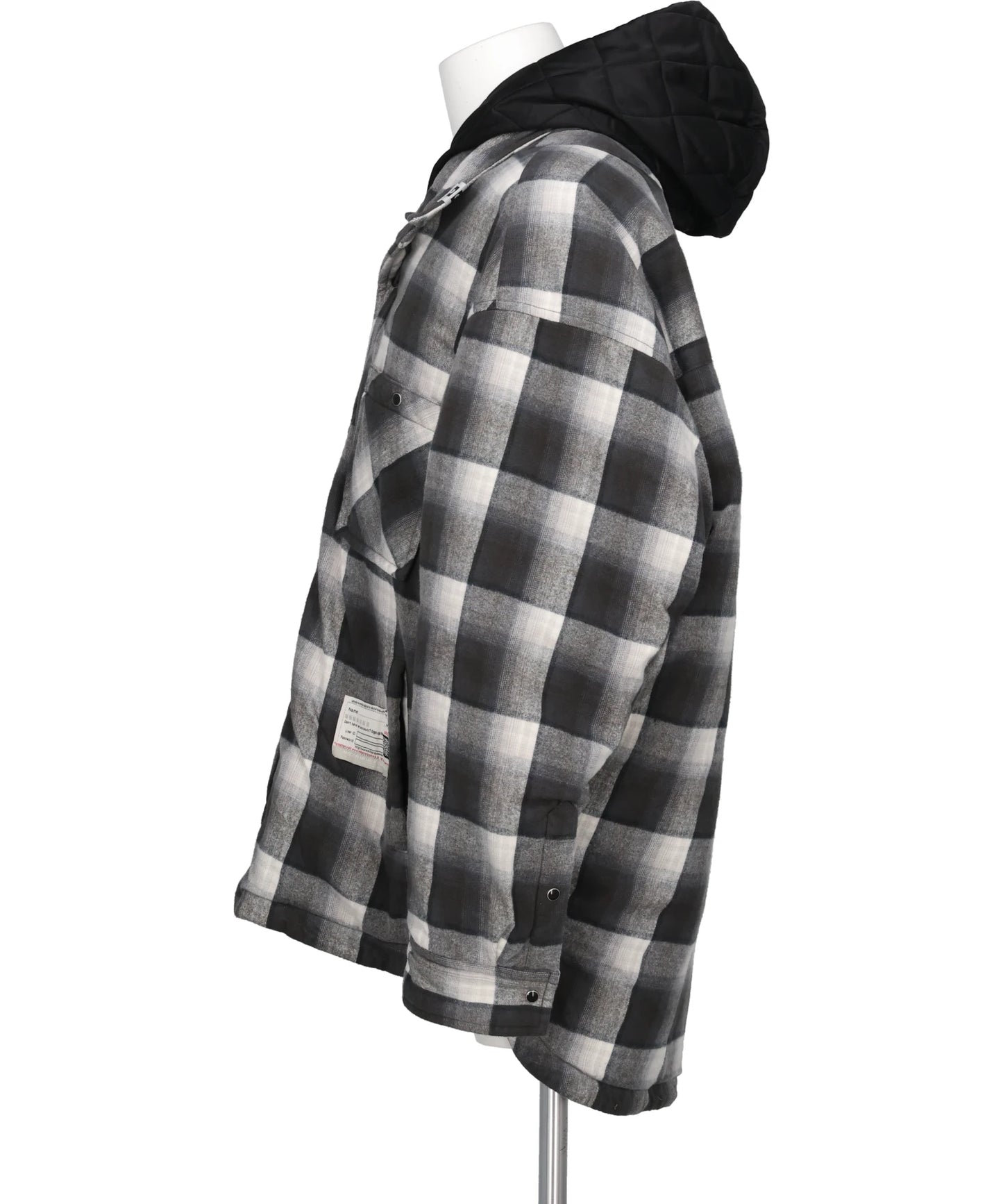 HOODED CHECK SHIRT