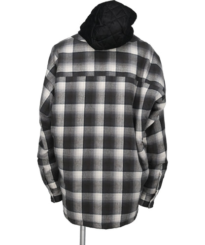 HOODED CHECK SHIRT