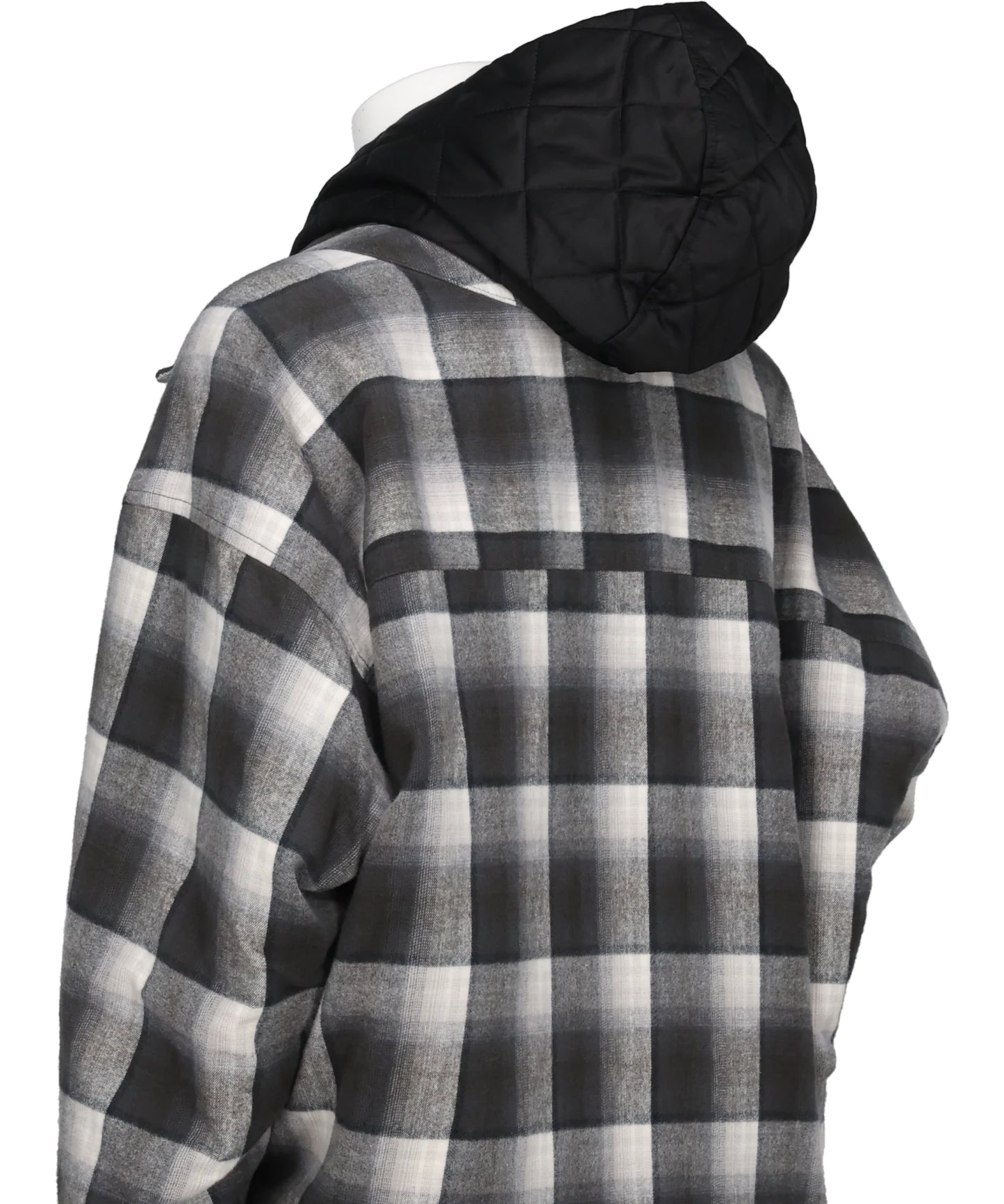 HOODED CHECK SHIRT