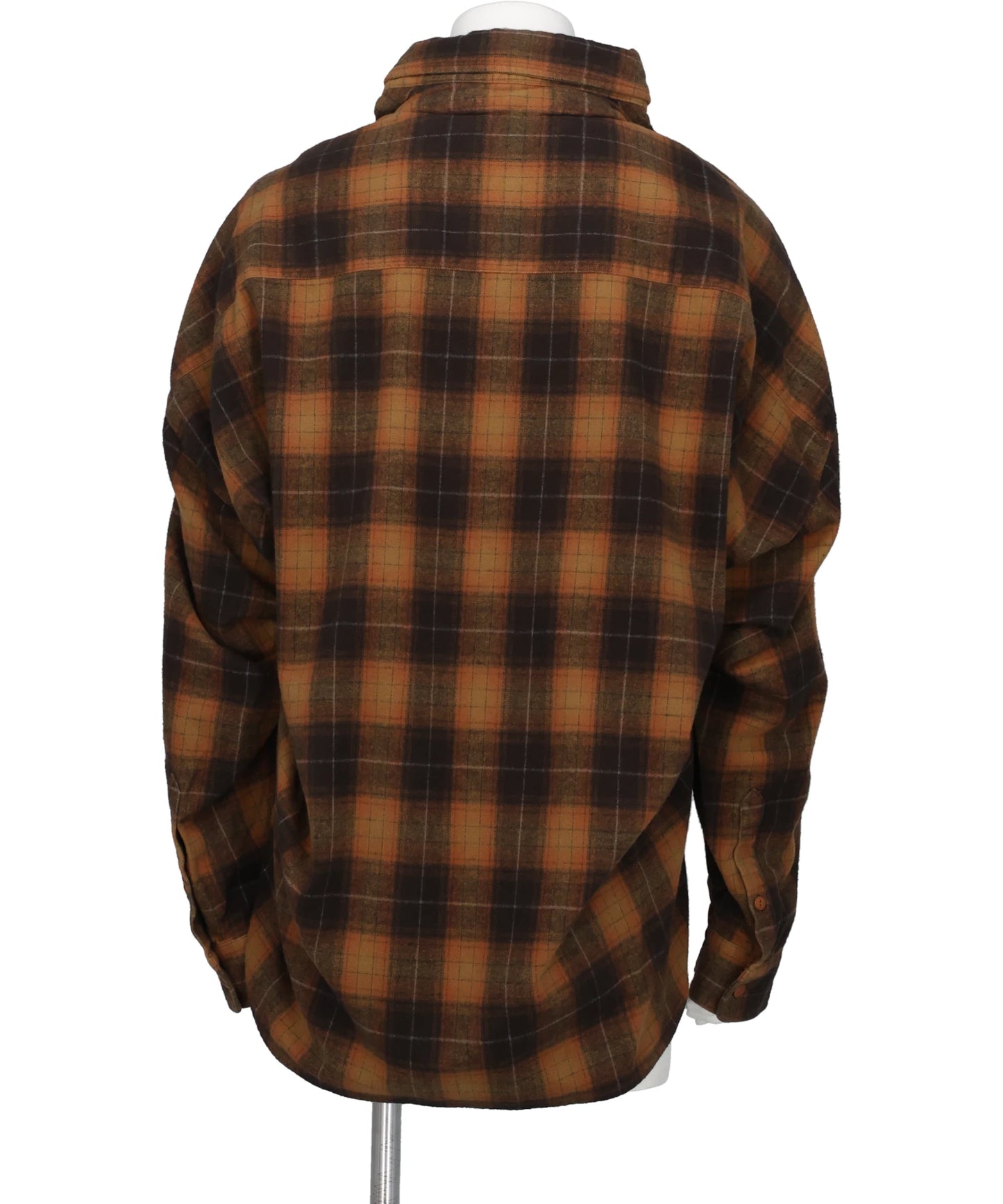 COMBINED CHECK × STRIPE SHIRT