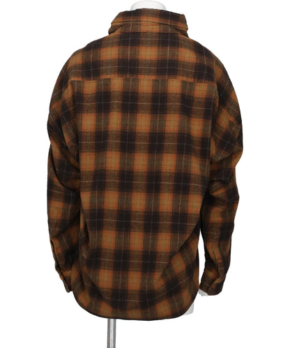 COMBINED CHECK × STRIPE SHIRT