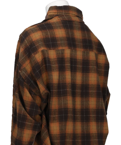 COMBINED CHECK × STRIPE SHIRT