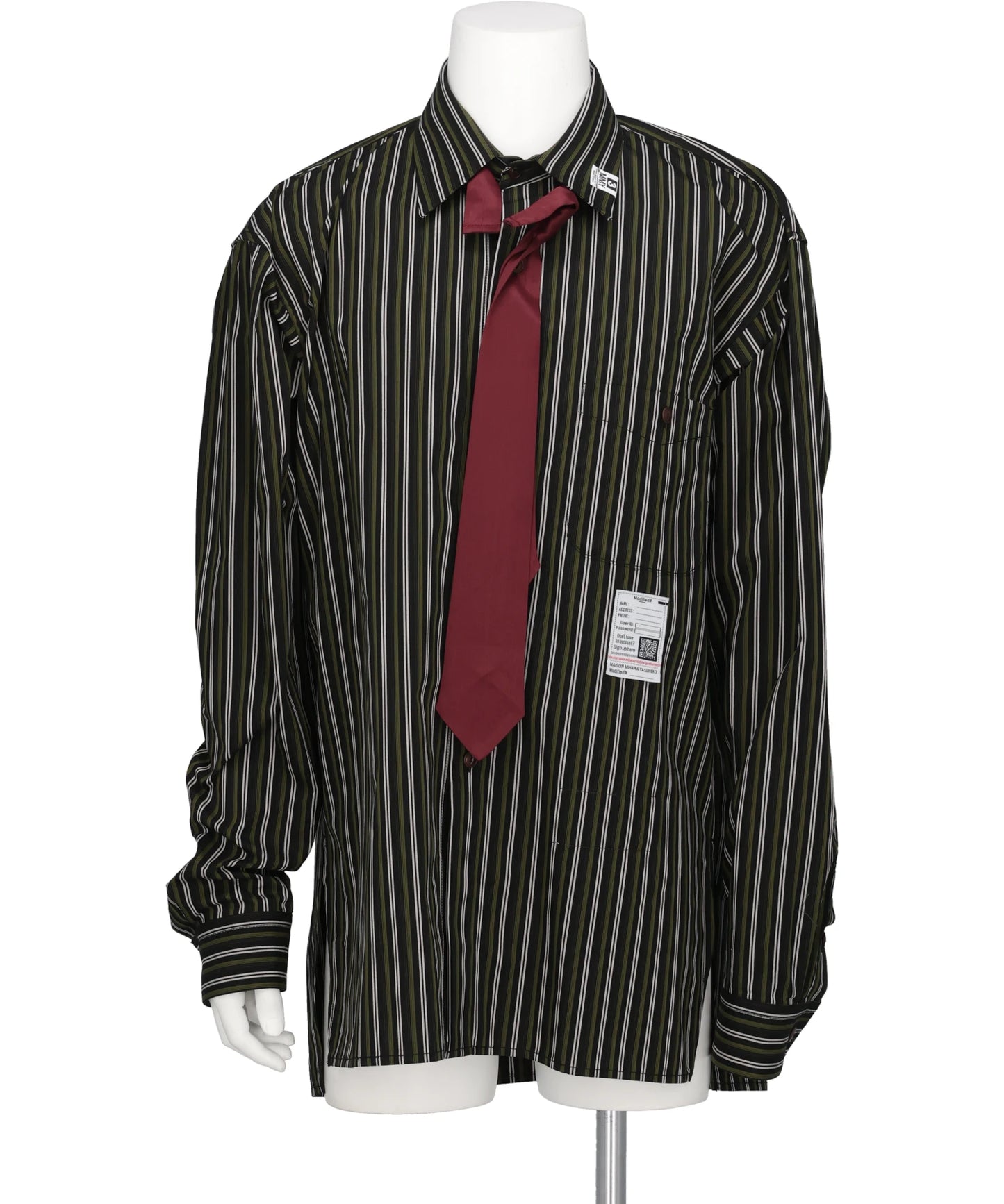Maison MIHARA YASUHIRO(メゾンミハラヤスヒロ) 2026AW ATTACHED TIE L/S SHIRTS　J17SH187