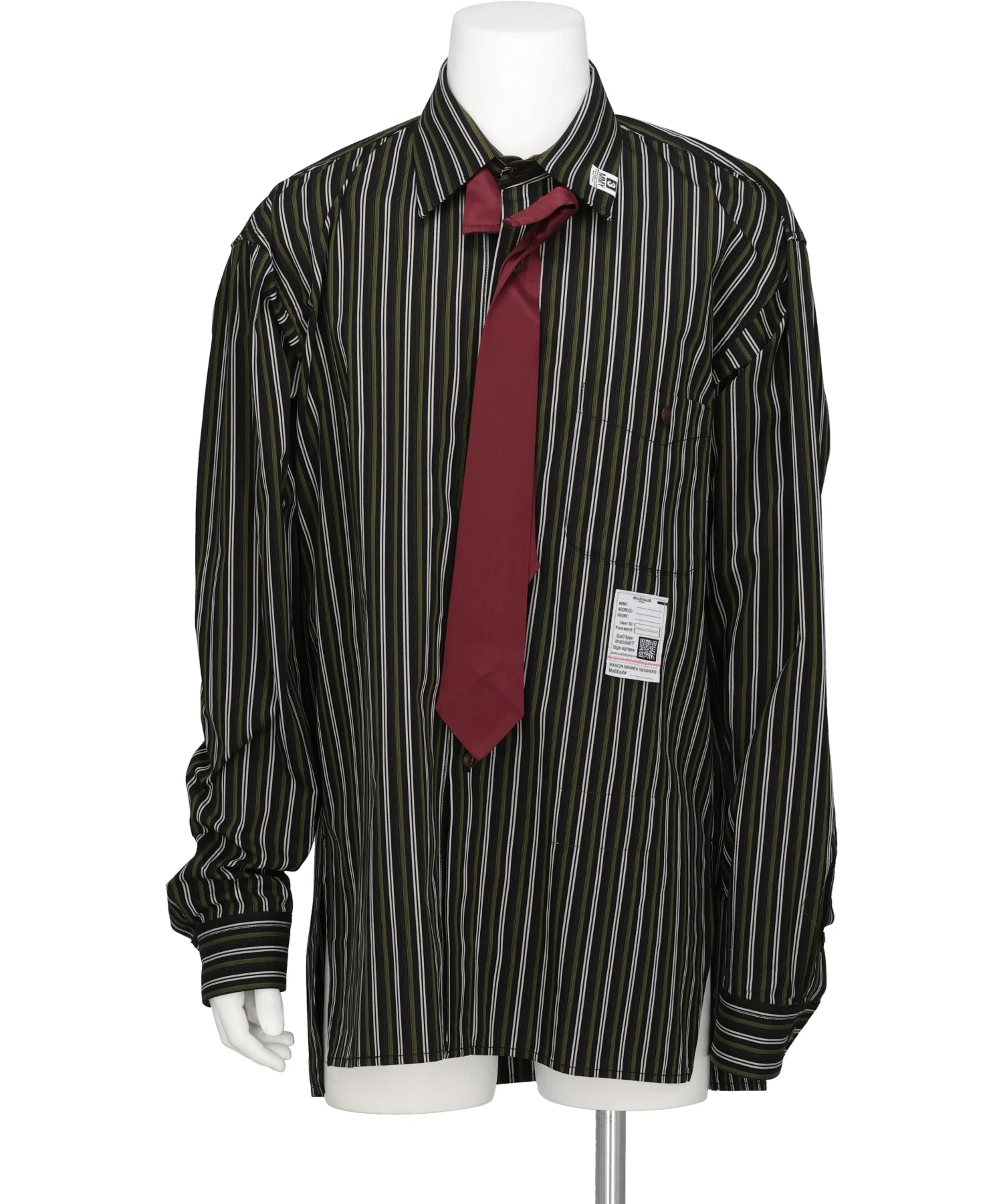Maison MIHARA YASUHIRO(メゾンミハラヤスヒロ) 2026AW ATTACHED TIE L/S SHIRTS　J17SH187