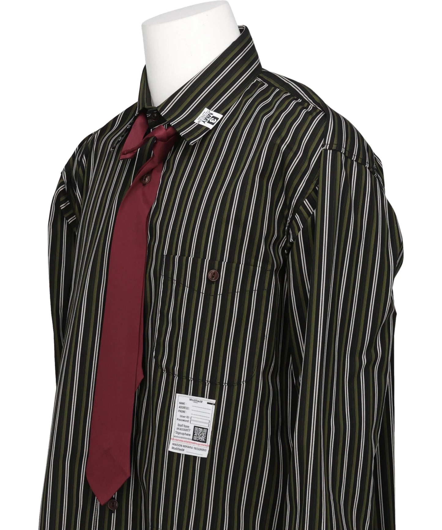 ATTACHED TIE L/S SHIRTS