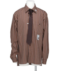 ATTACHED TIE L/S SHIRTS