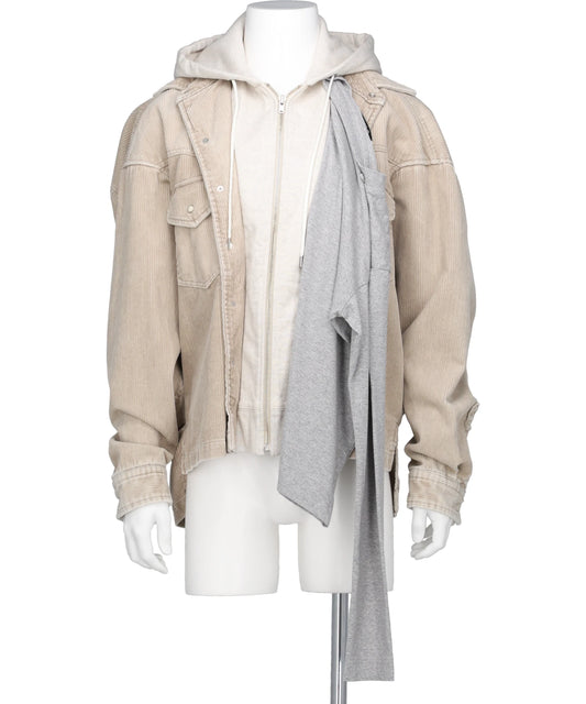 Maison MIHARA YASUHIRO(メゾンミハラヤスヒロ) 2026AW TRIPLE LAYERED SHIRT A17SH086