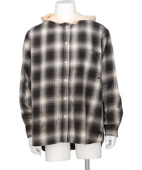 KAMIYA(カミヤ) 2026AW OG CHECK SUN-FADED HOODED SHIRT G17SH039