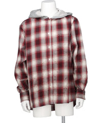 KAMIYA(カミヤ) 2026AW OG CHECK SUN-FADED HOODED SHIRT G17SH039