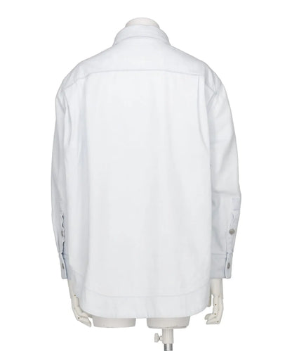 DENIM SHIRT JACKET WITH CARGO POCKETS