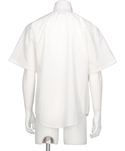 HAND EMBROIDERED RIBBON COLLAR S/S SHIRT