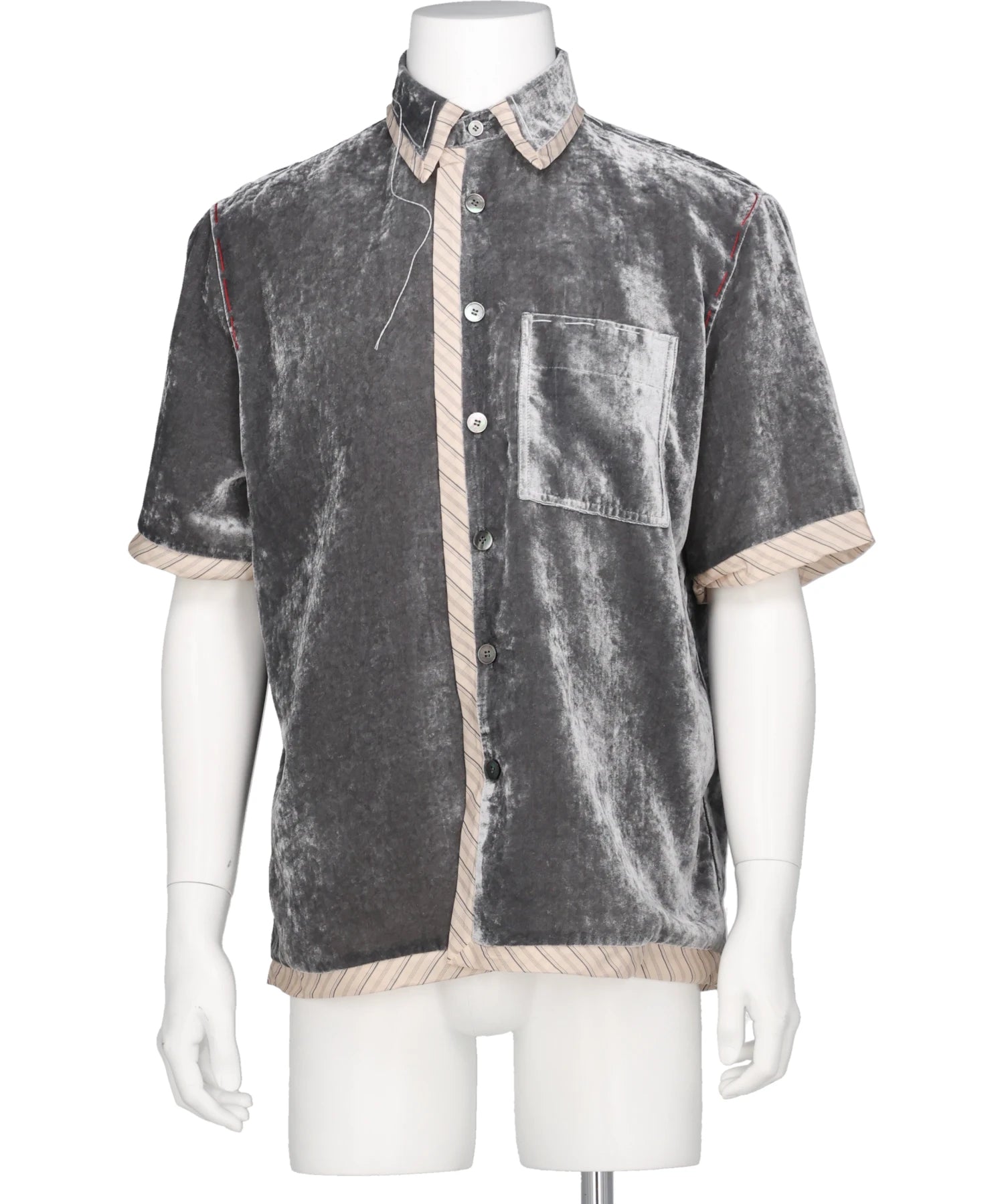 MASU(エムエーエスユー) 2026SS ベルベットシャツ M26U6SH001