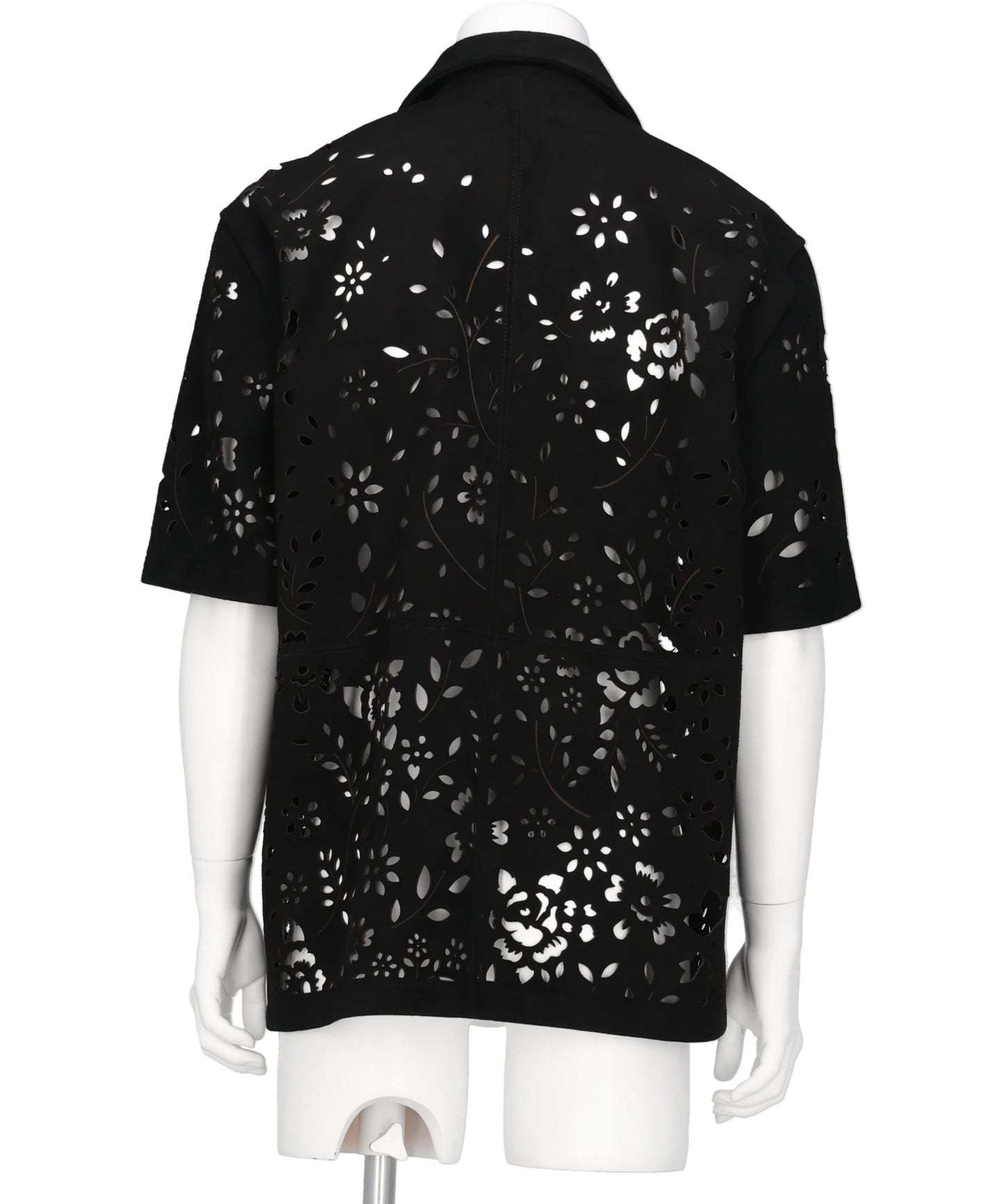 BANDANA HOLE LEATHER HALF SLEEVE SHIRT