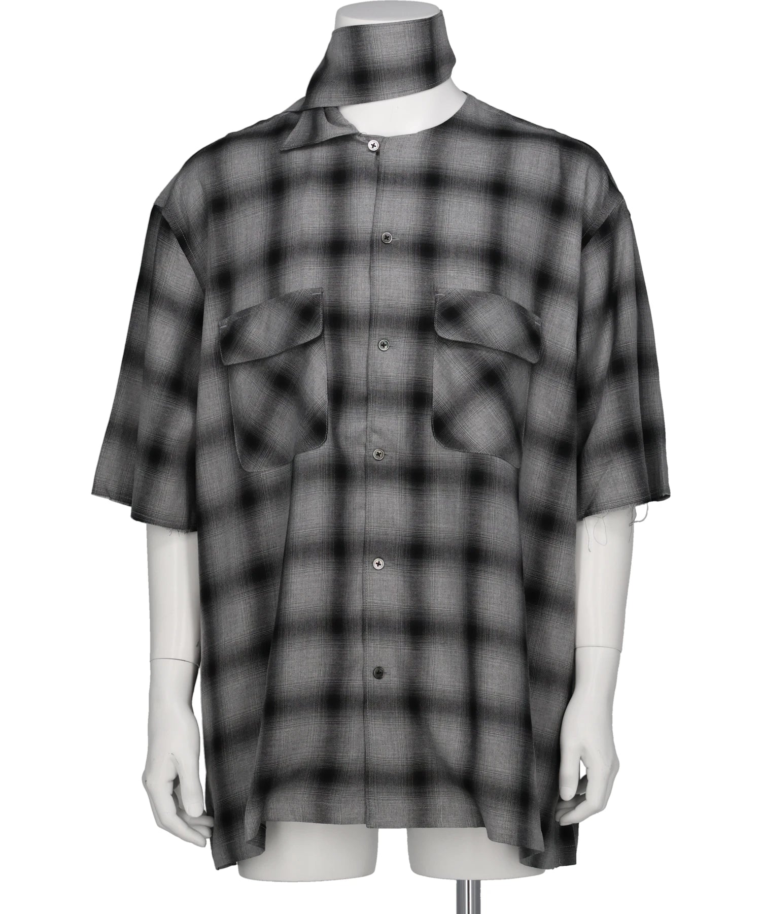 KEISUKEYOSHIDA(ケイスケヨシダ) 2026SS IMITATION LONG COLLAR SHIRT KYB61FJ108