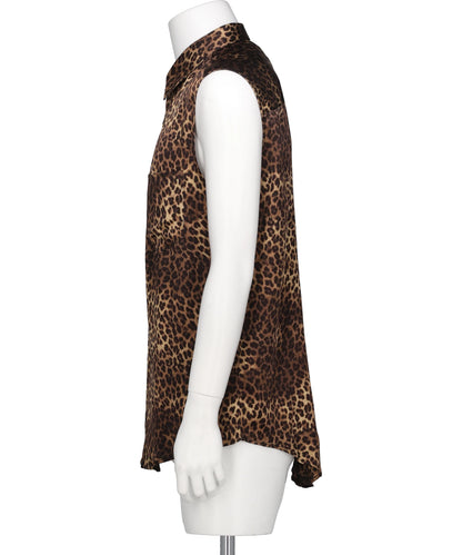 SLEEVELESS SHIRT - CHEETAH