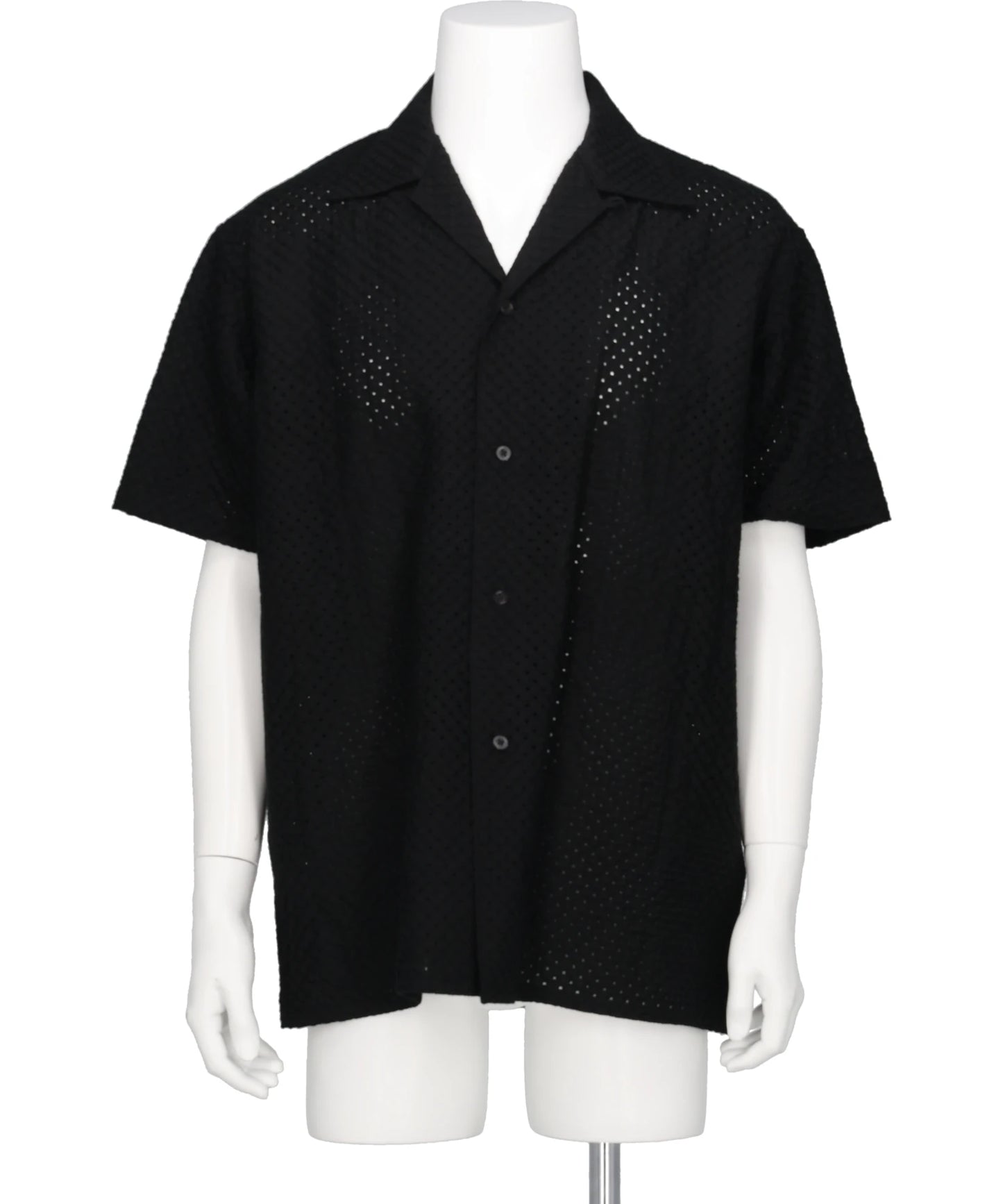 YOKE(ヨーク)EMBROIDERY OPEN COLLAR SHIRT