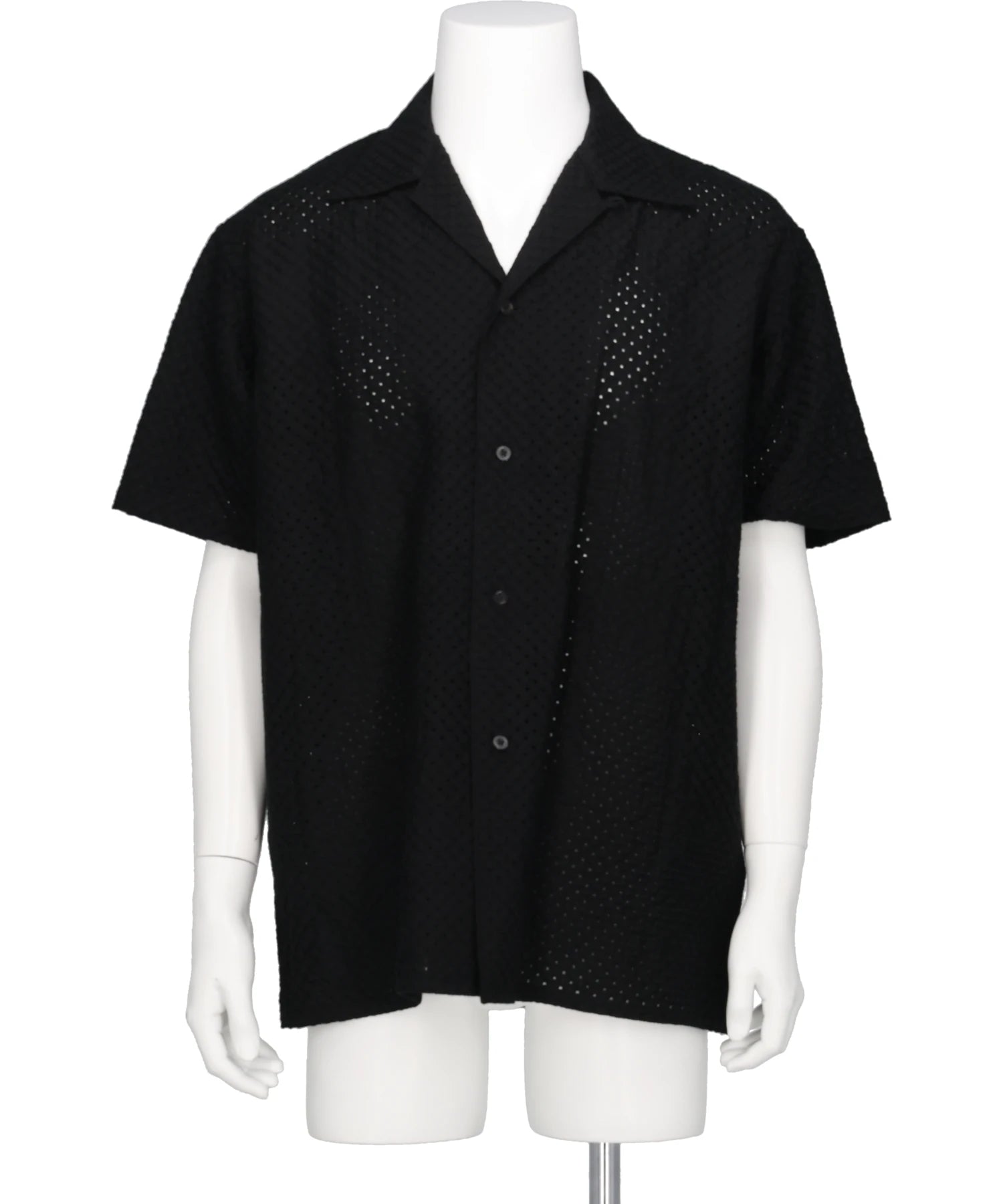 YOKE(ヨーク)EMBROIDERY OPEN COLLAR SHIRT