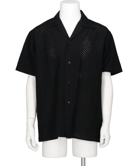 YOKE(ヨーク)EMBROIDERY OPEN COLLAR SHIRT