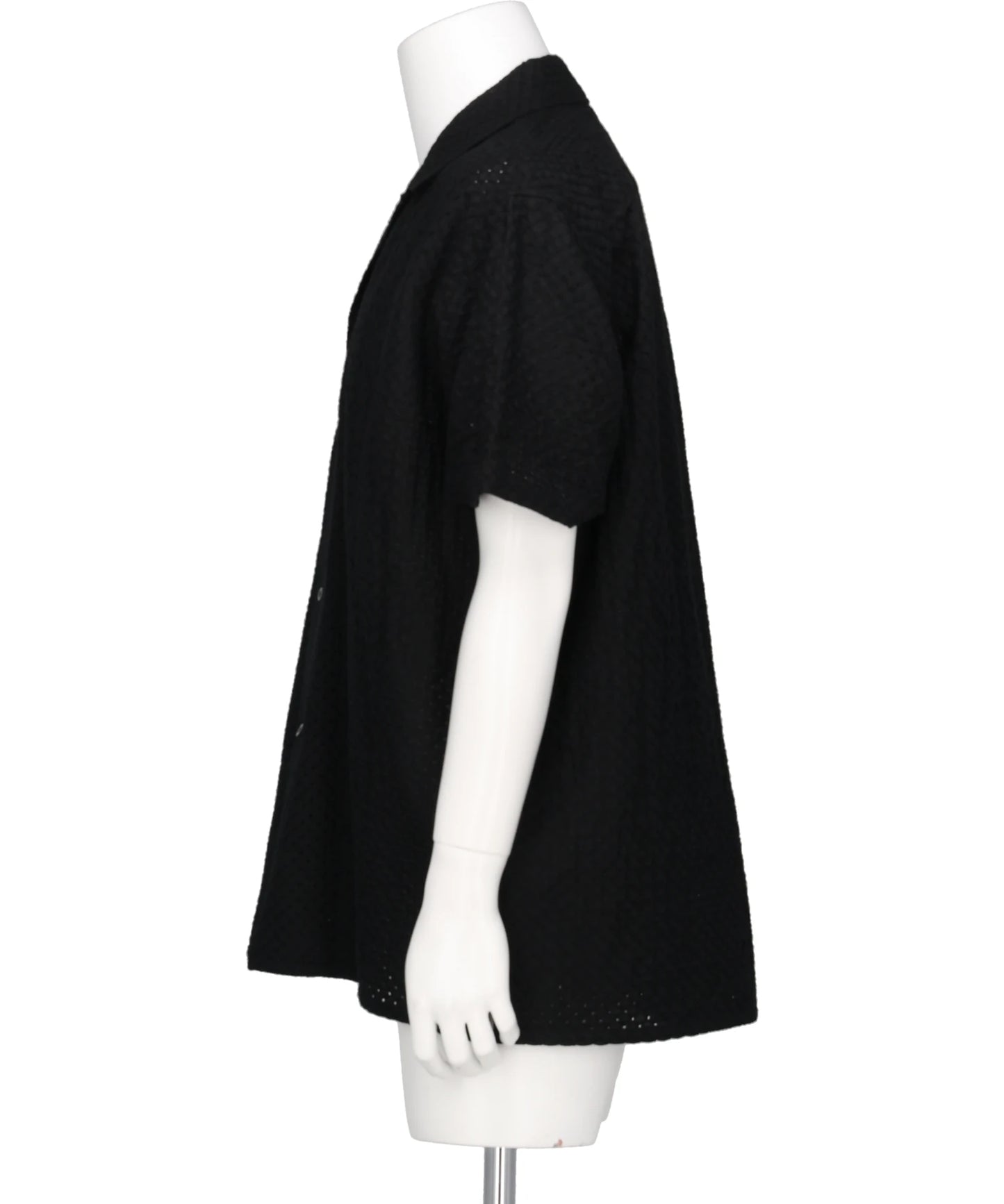 EMBROIDERY OPEN COLLAR SHIRT