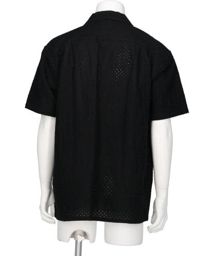 EMBROIDERY OPEN COLLAR SHIRT