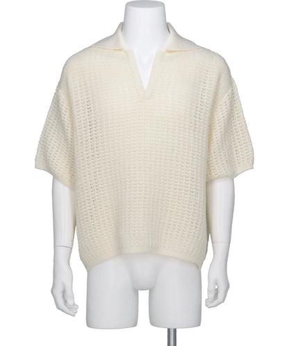 YOKE(ヨーク)MESH KNIT SKIPPER POLO SHIRT