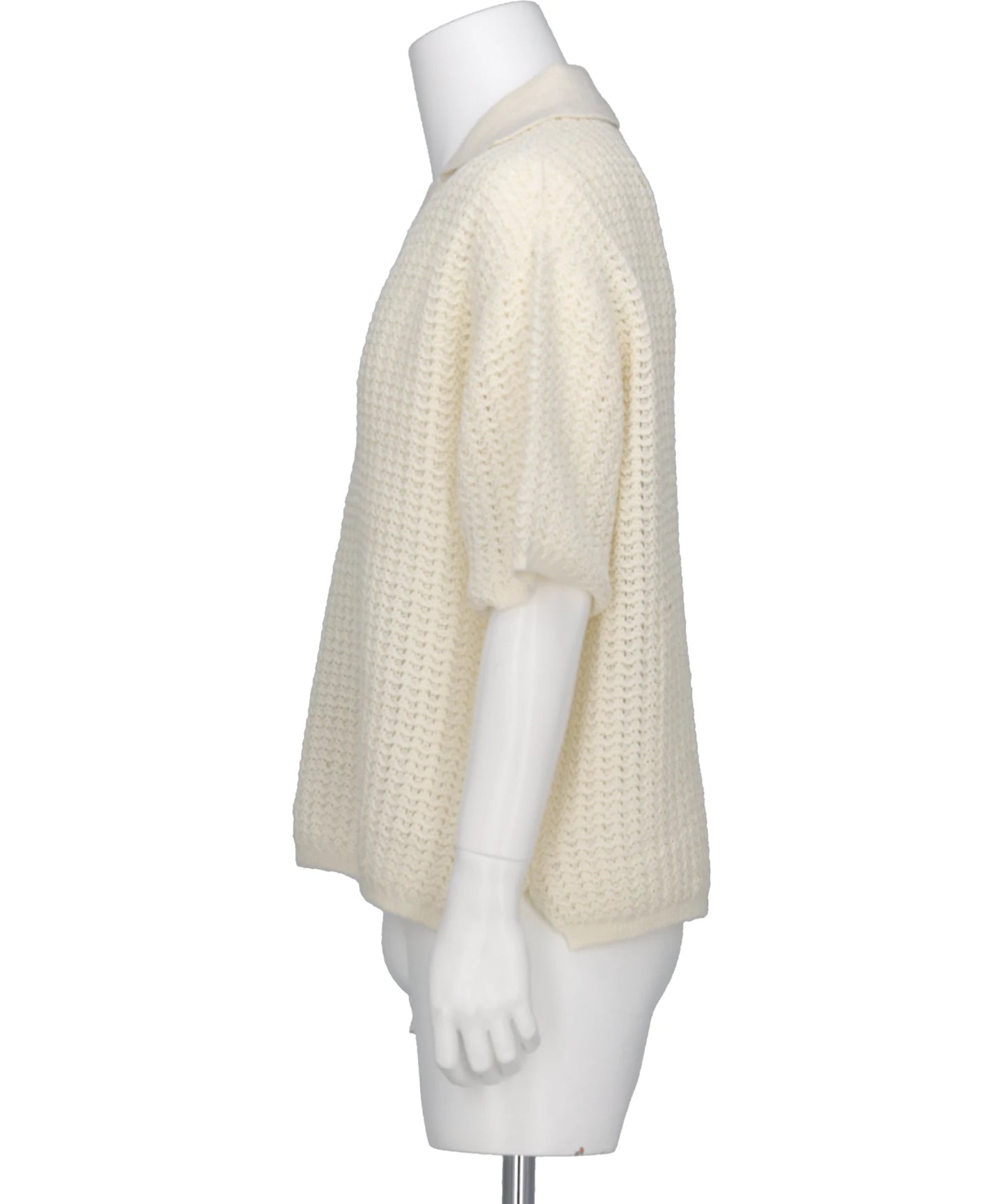 MESH KNIT SKIPPER POLO SHIRT