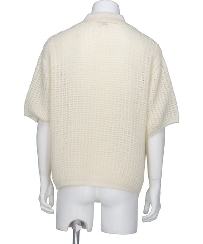 MESH KNIT SKIPPER POLO SHIRT