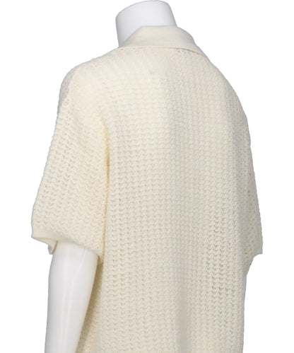 MESH KNIT SKIPPER POLO SHIRT